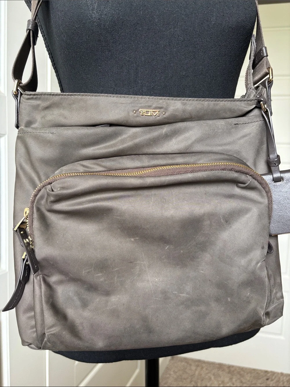 Tumi Nylon Messenger Bag with Adjustable Strap